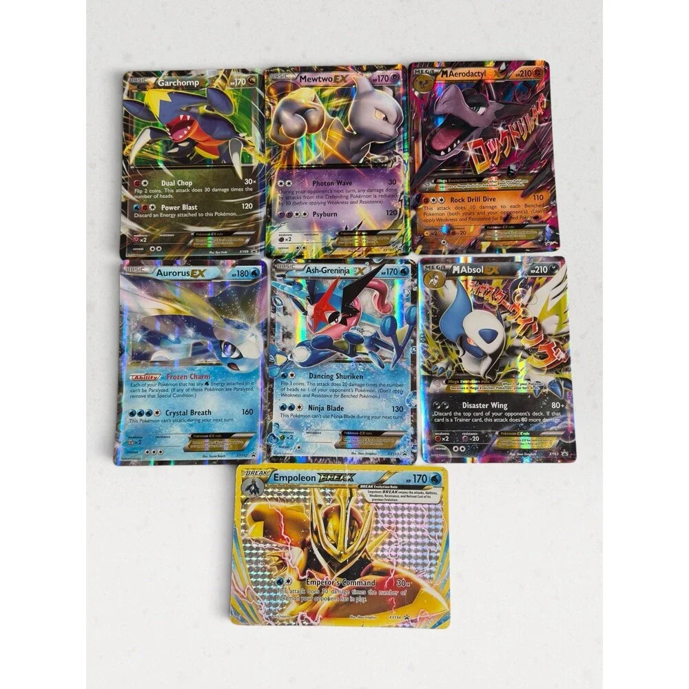 7x Pokemon Jumbo Promo Card Lot - DMG / HP - Oversized Mewtwo Garchomp Absol